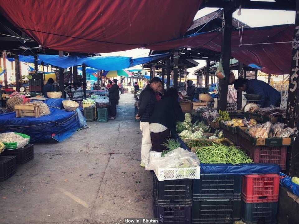 Paro vegetable market