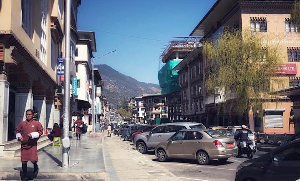 Bhutan Thimphu streets
