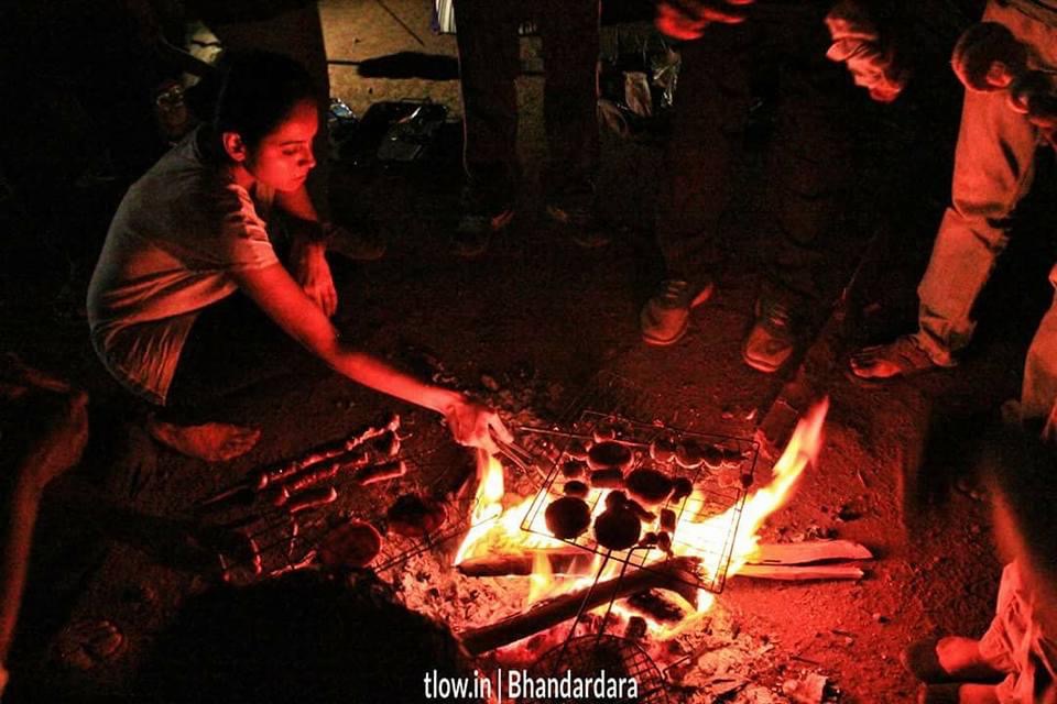 Bbq at Bhandardara camping