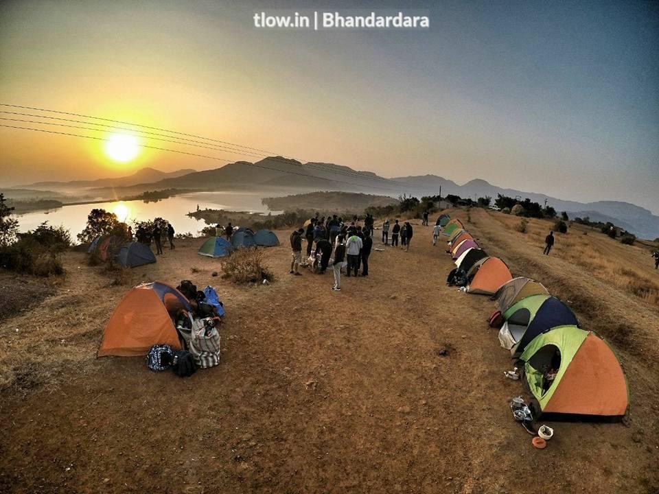 Bhandardara camping sunrise