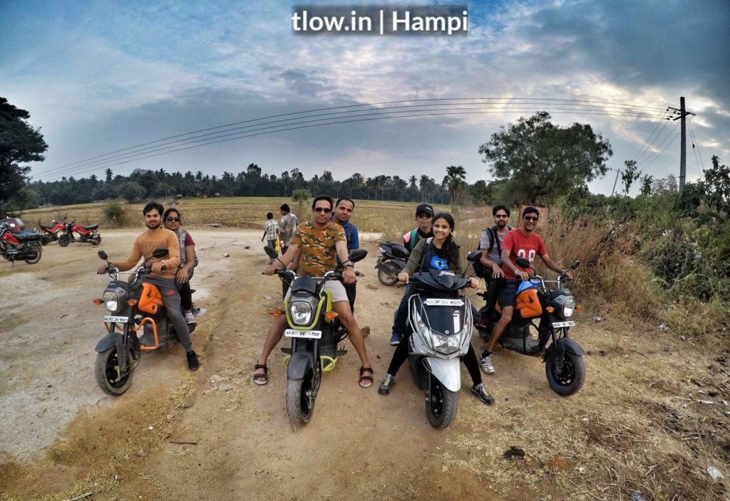 Mopeds in Hampi