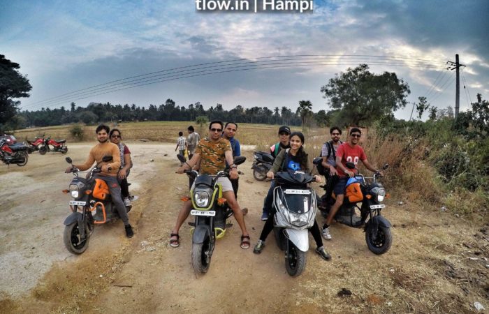 Mopeds in Hampi