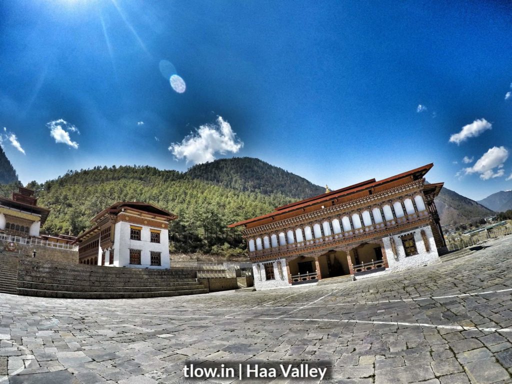 Inside the monastery in Bhutan