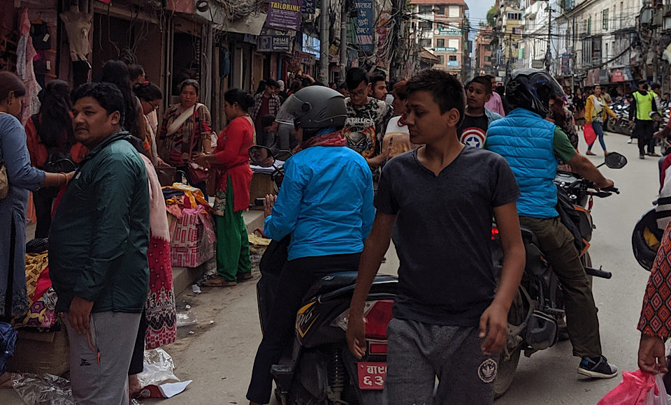 Nepal streets of Kathmandu