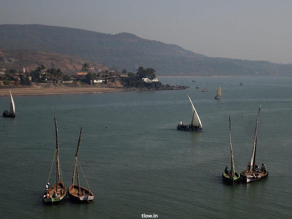 View of the sail boats from the fort