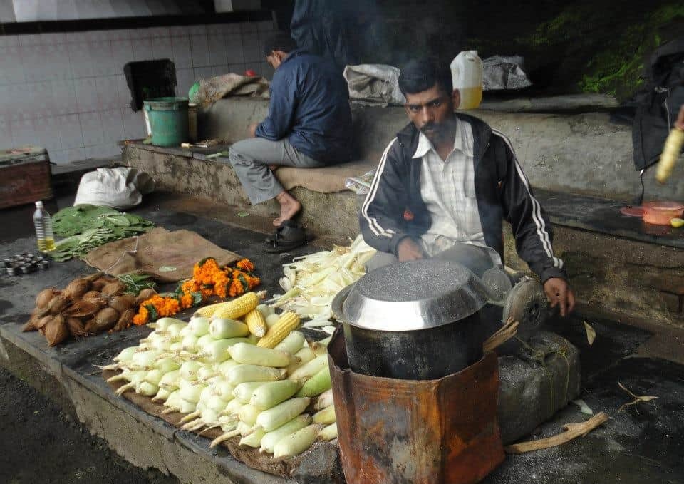 Corn seller at Malshej ghat