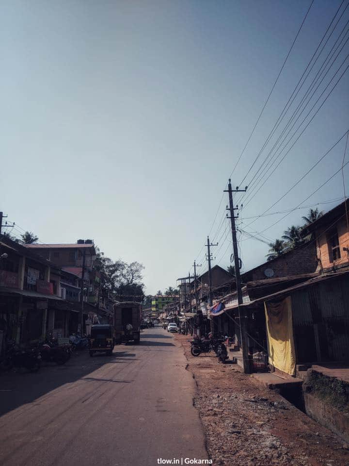 Gokarna town road 