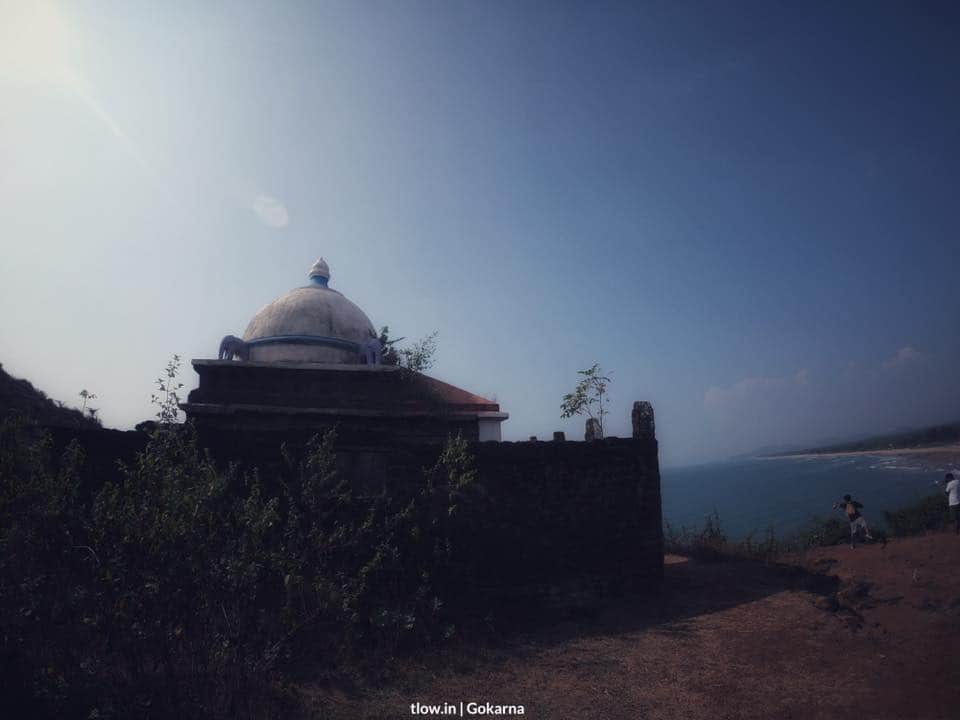 on top of the cliff Gokarna 