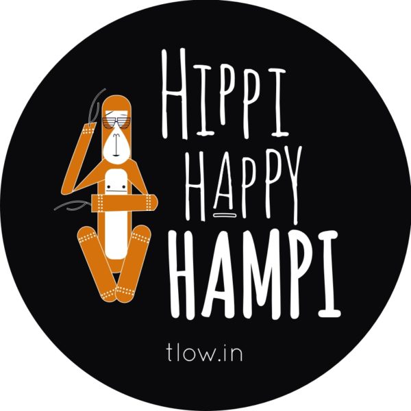 Hippie Happy Hampi Badge