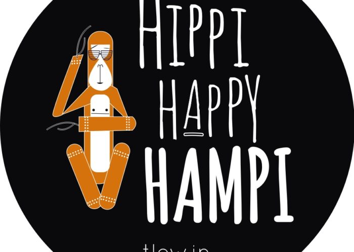 Hippie Happy Hampi Badge