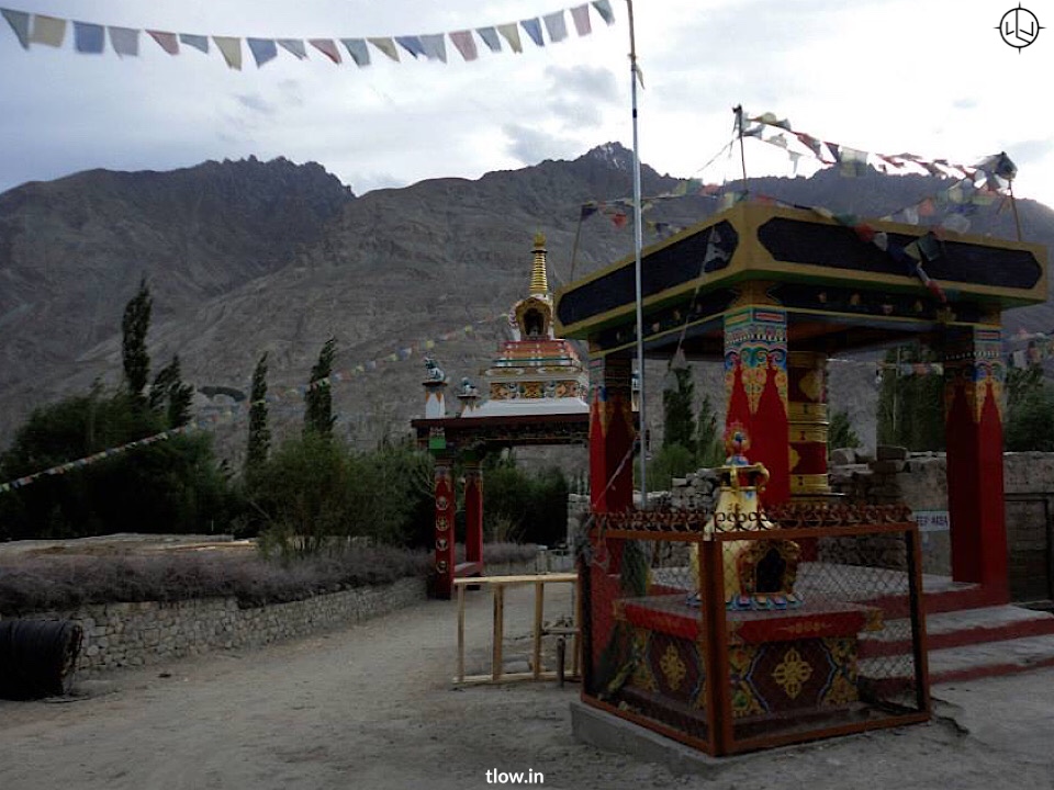 Stupa. In panakim Ladakh