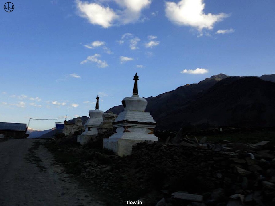 Stupas along the road
