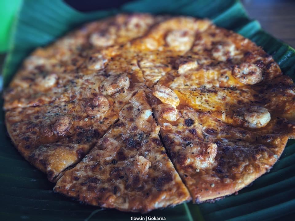 Prawn pizza Gokarna