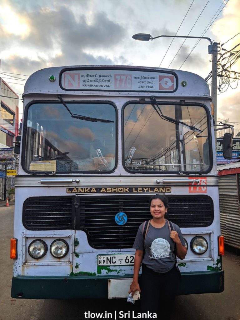 Jaffna bus in Sri Lanka 