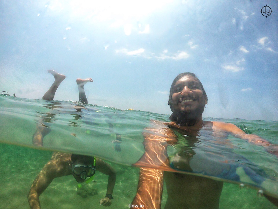 Sri Lanka under water selfie