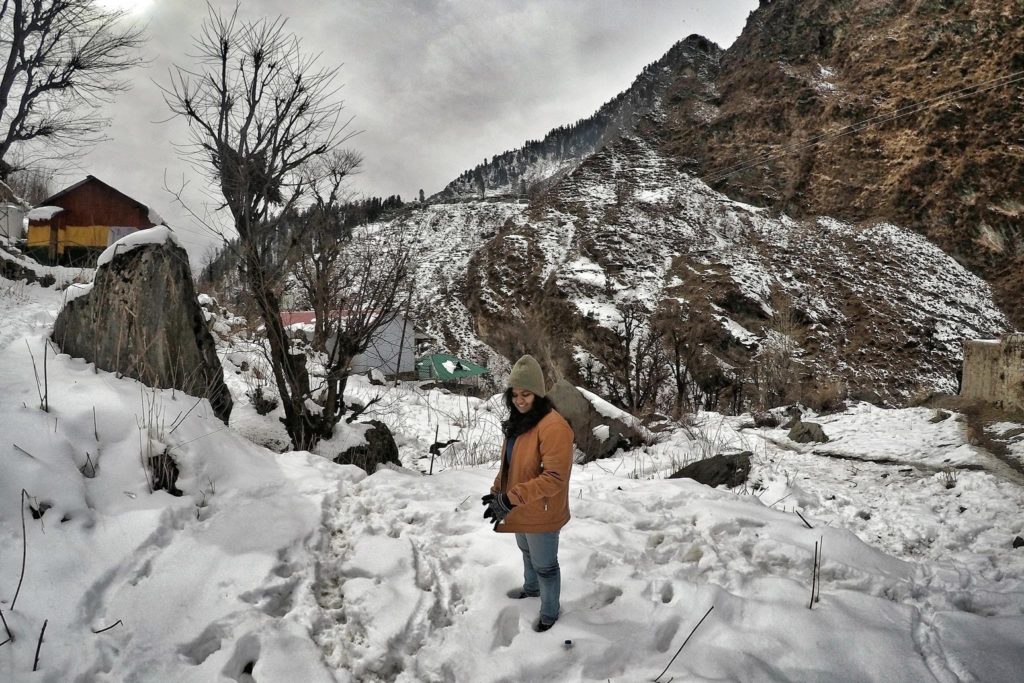 Snow in Parvati Valley
