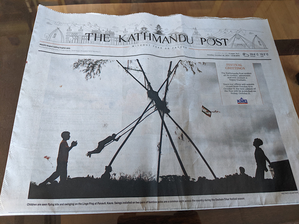 Kathmandu post news paper Nepal 