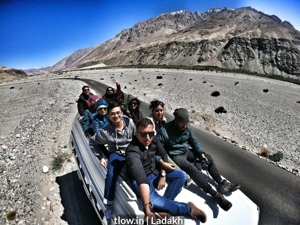 Roof top ride in Ladakh