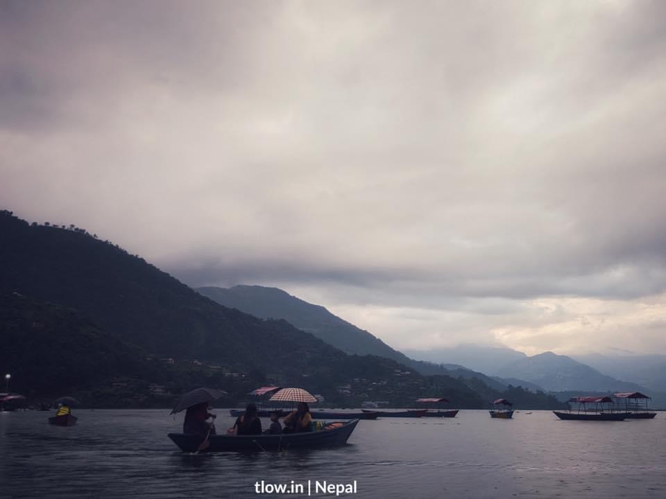 Pokhra Nepal boat ride 