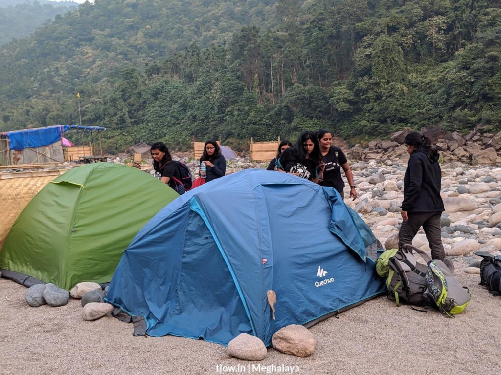 Camping at Dawki Meghalaya 