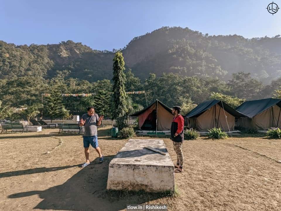 Rishikesh river side camping