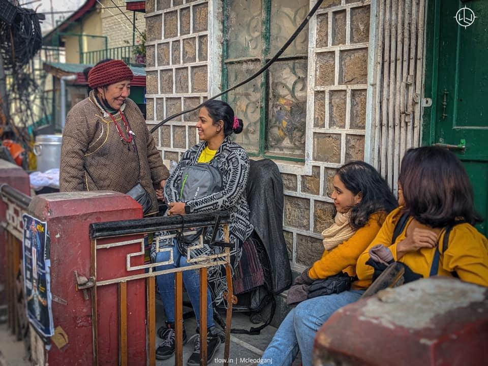 Laphing lady in McLeodganj