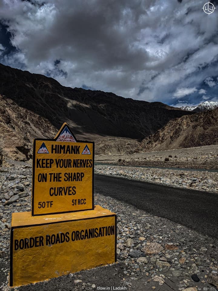 Leh Ladakh road signs.