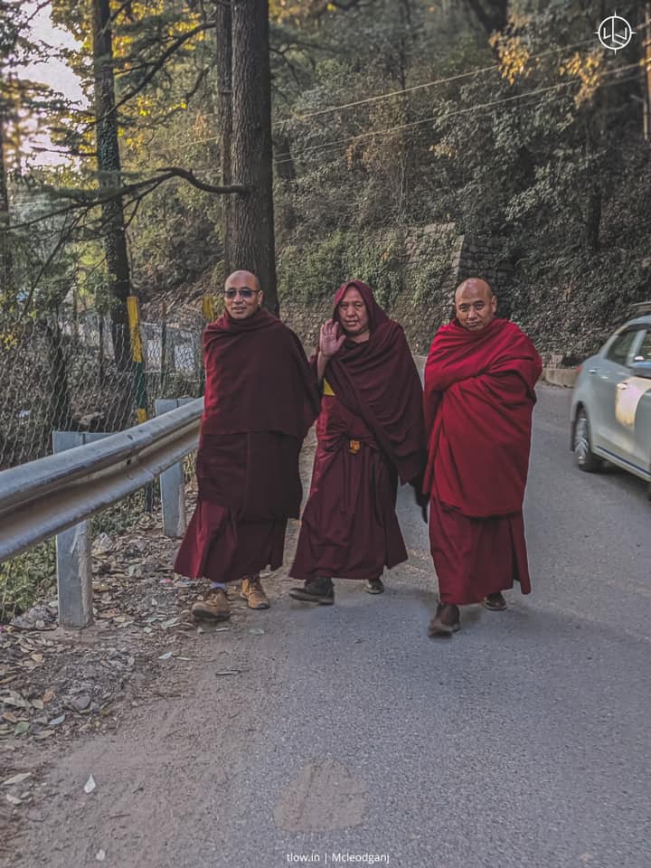 3 happy monks McLeodganj