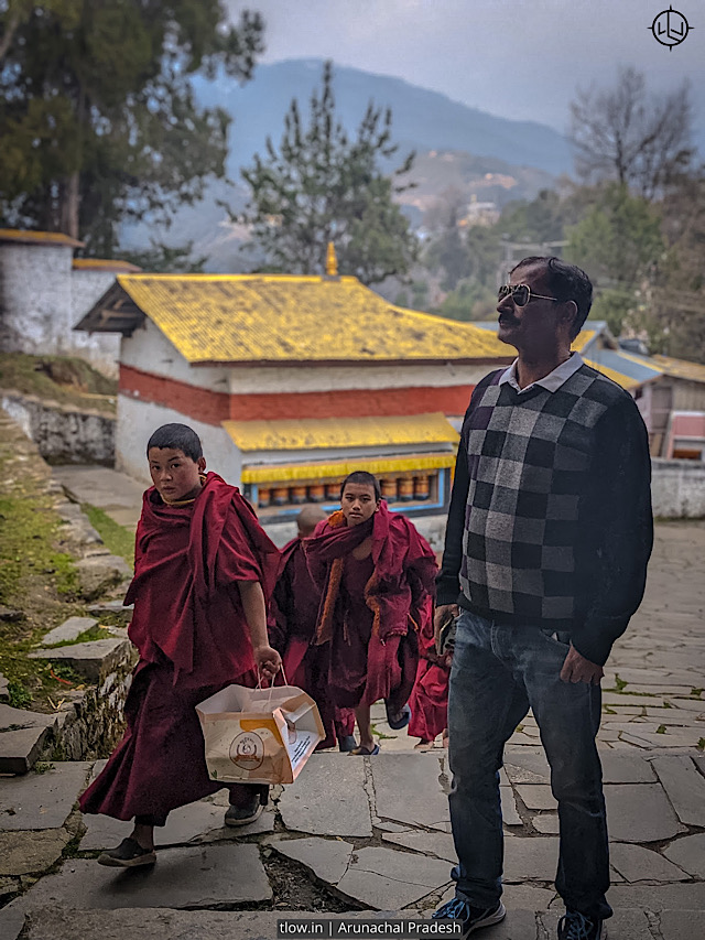 monks returning back in Tawang
