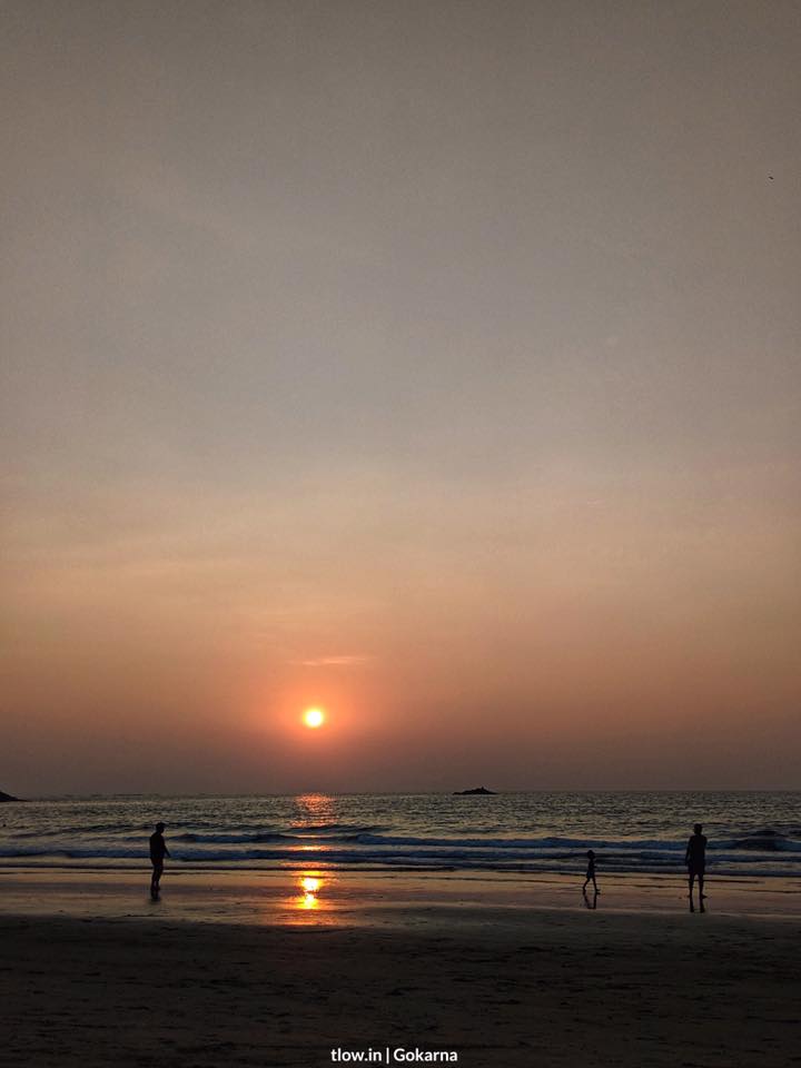 Sunset at kudle beach Gokarna