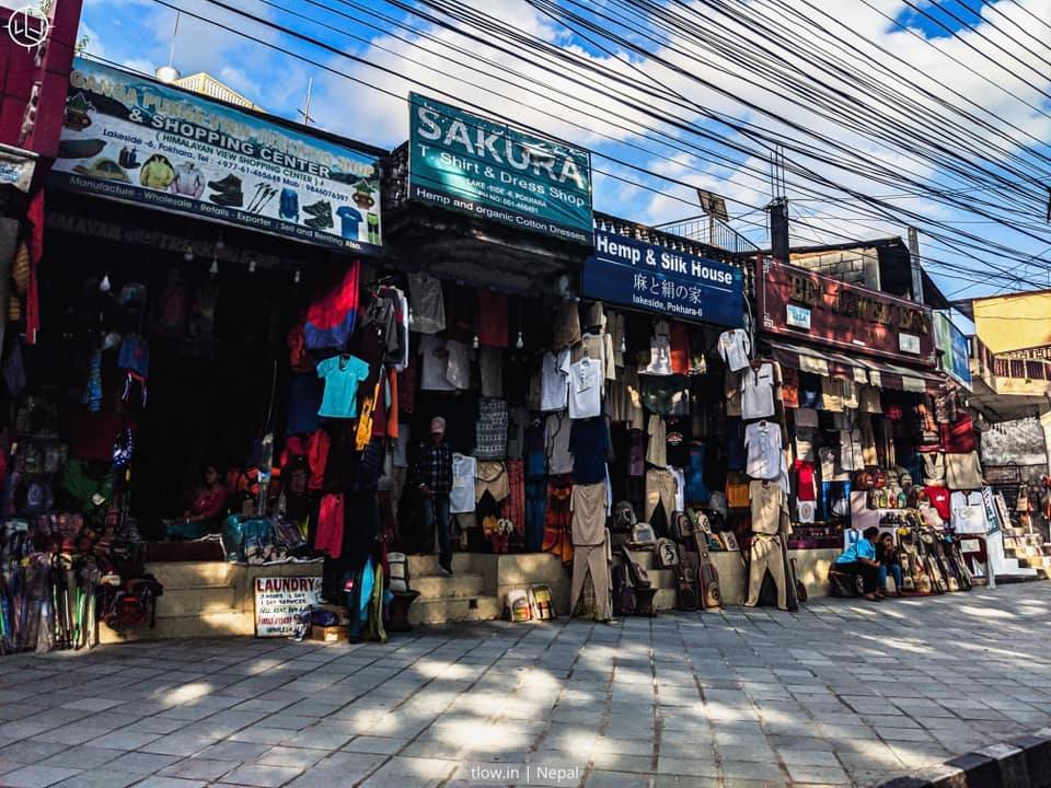 Shops in Pokhara Nepal