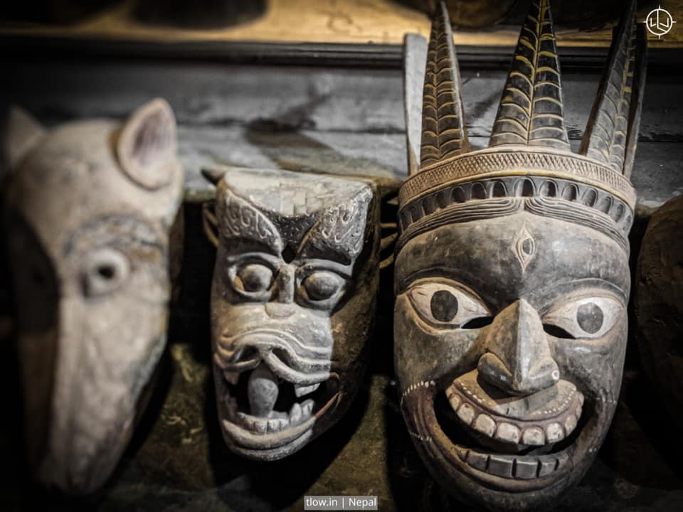 Wooden mask in nEPAL
