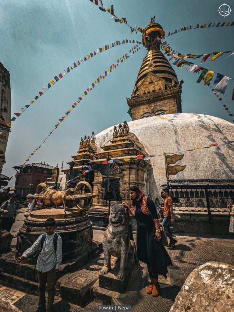 Afternoon at monkey temple Kathmandu 