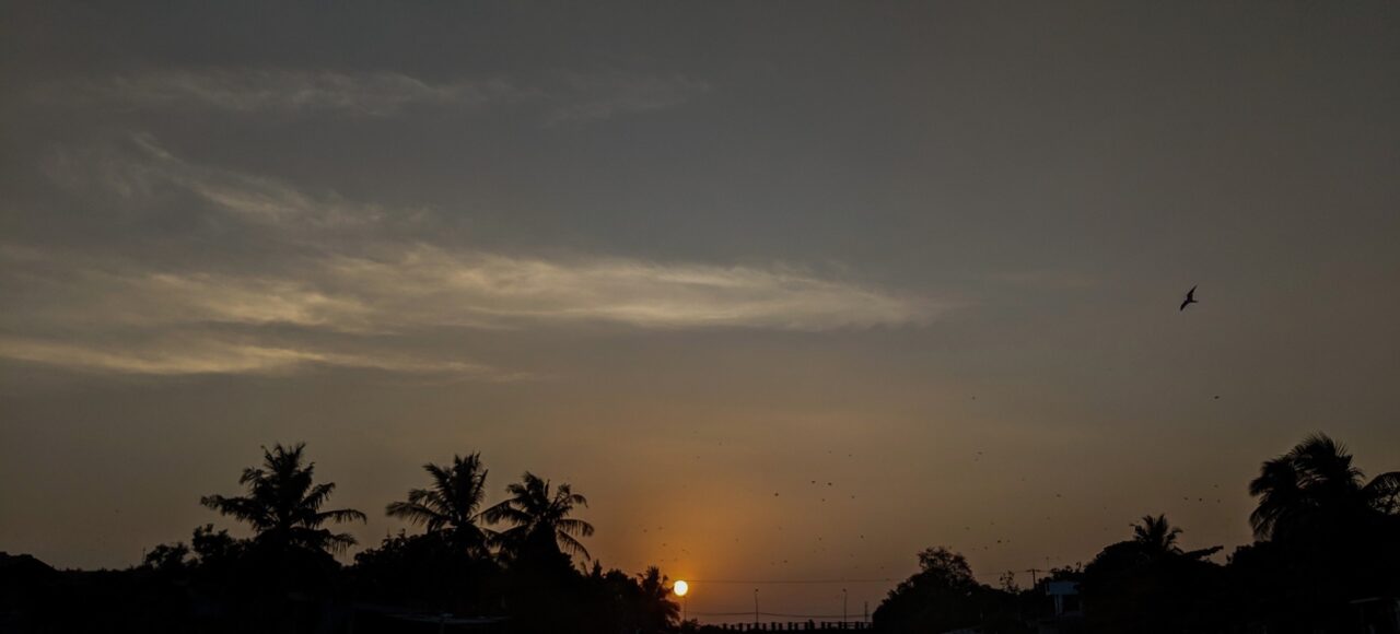 Sunset in Sri Lanka Negombo