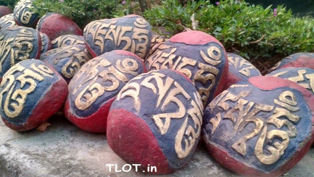 Bir monastery prayer stones
