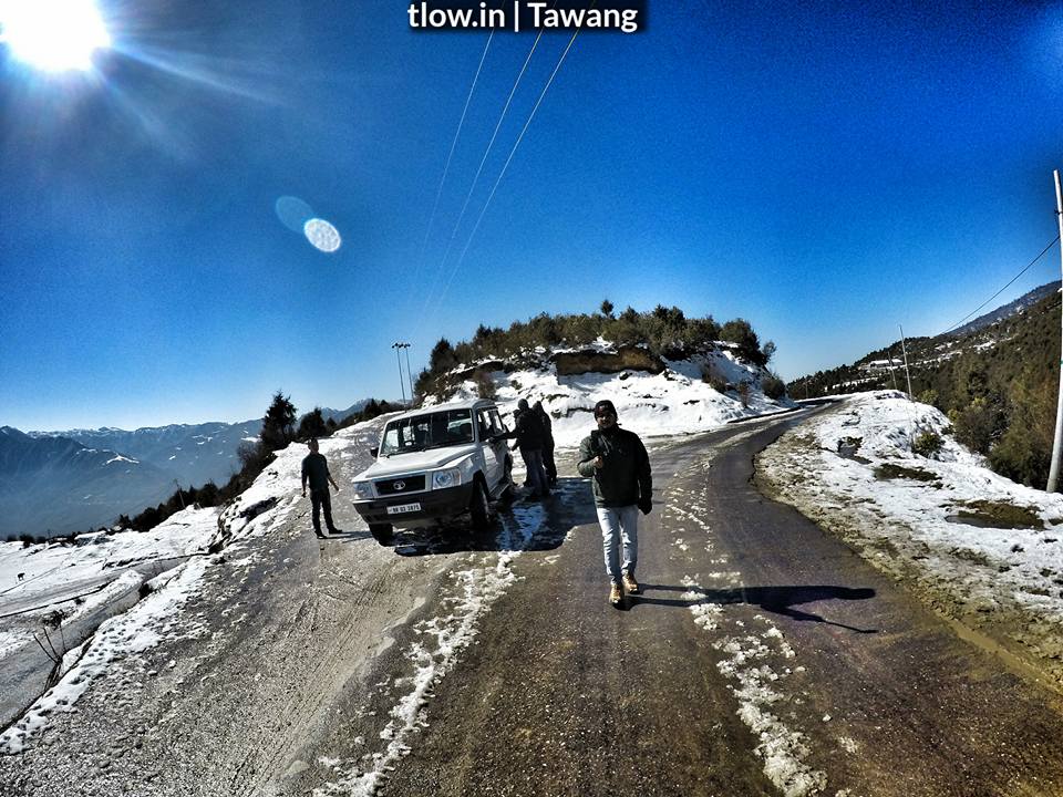 Snow road Tawang