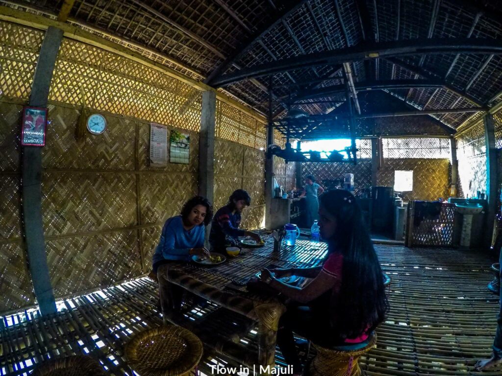 Bamboo hut Majuli
