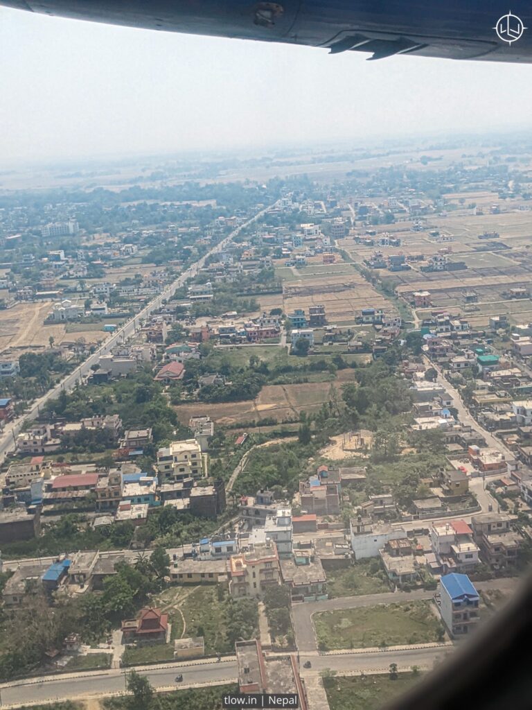 Nepal flight view