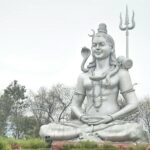 silver statue of the hindu god shiva